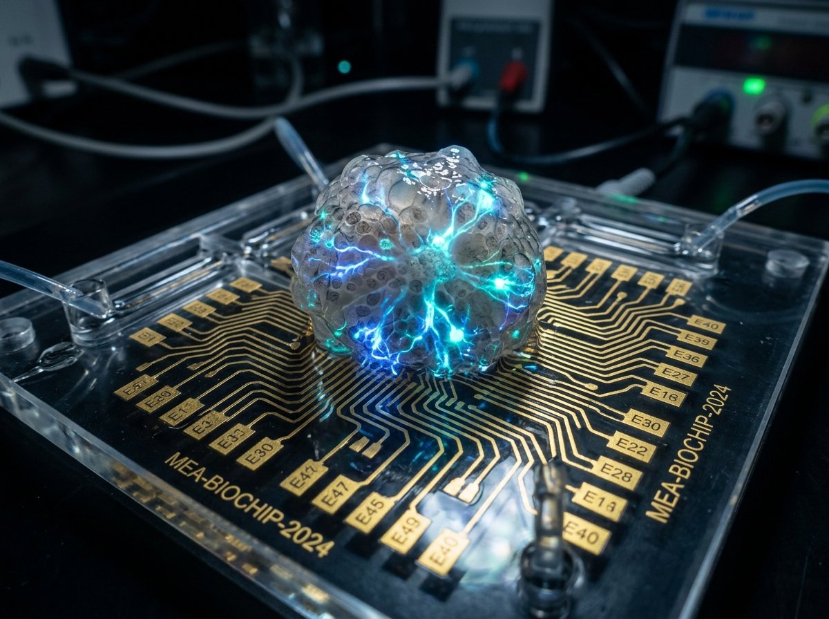 Organoid Computing wetware cultured on High-Density Micro-Electrode Array